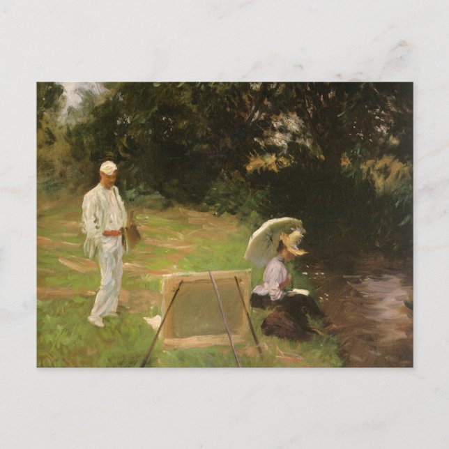 Dennis Miller Bunker Målar på Calcot av Sargent Vykort (Framsida)