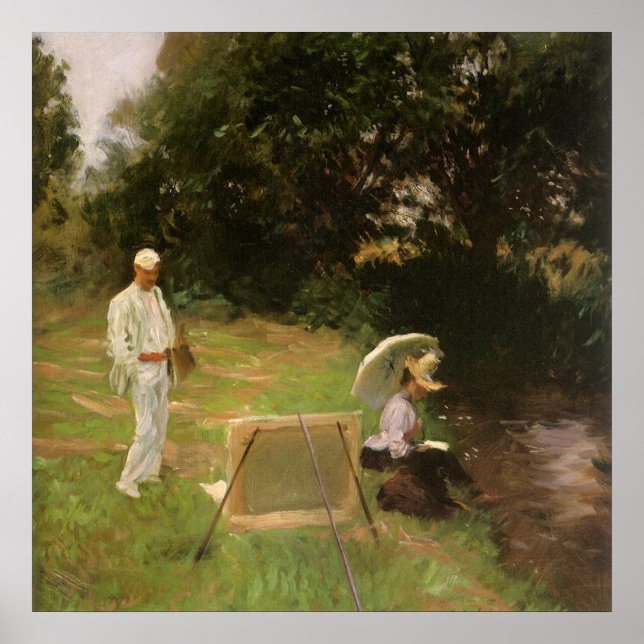 Dennis Miller Bunker Målning på Calcot av Sargent Poster (Framsidan)