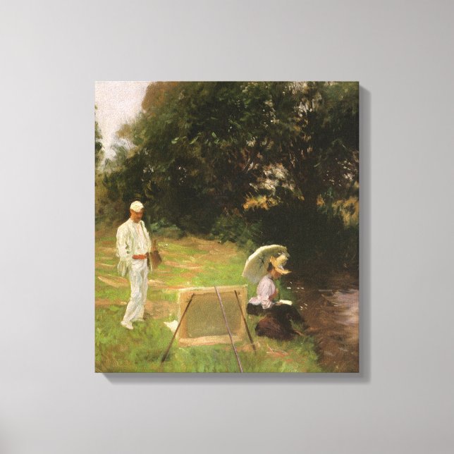 Dennis Miller Bunker Painting vid Calcot av Sargen Canvastryck (Framsida)