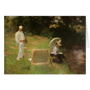 Dennis Miller Bunker Painting vid Calcot av Sargen Hälsningskort