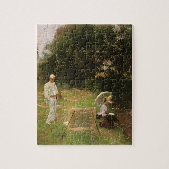 Dennis Miller Bunker Painting vid Calcot av Sargen Pussel (Vertikal)