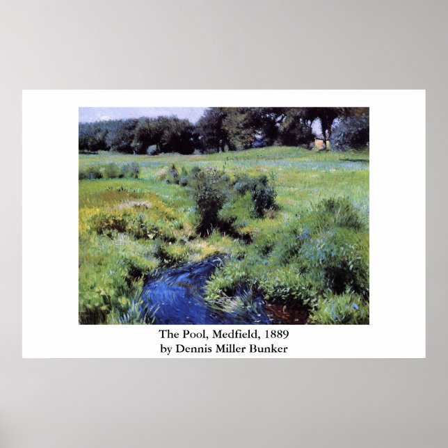 Dennis Miller Bunker's The Bassäng, Medfield Poster (Framsidan)