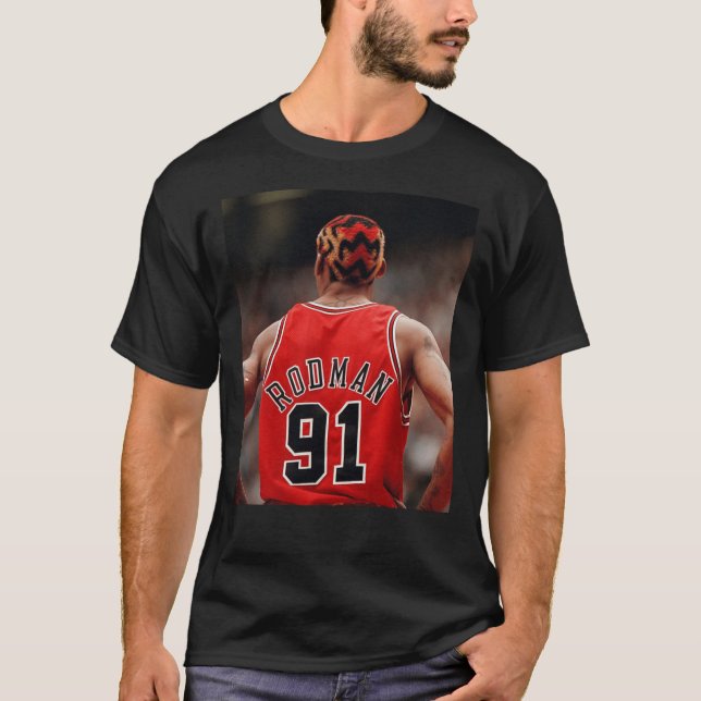 Dennis Rodman Fläkt Art&amp;amp; Merch Essential  T Shirt (Framsida)