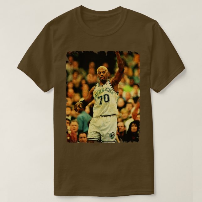 Dennis Rodman Vintage Design of Basketball T Shirt (Design framsida)
