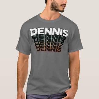 Dennis Rolig Retro Vintage Solnedgång Dennis 80-ta T Shirt