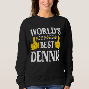 Dennis Surname Team Family Efternamn World's Best T Shirt