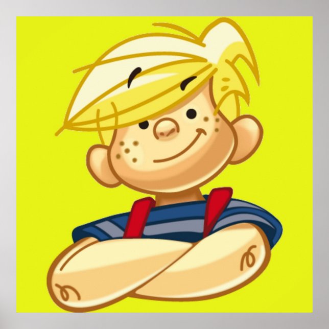 Dennis The Menace Tecknad Poster (Framsidan)