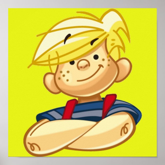 Dennis The Menace Tecknad Poster (Framsidan)