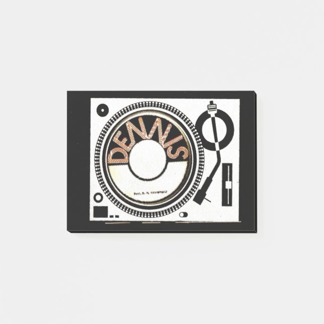 DENNIS TURNTABLE POST-IT BLOCK (Framsida)