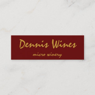Dennis viner mini visitkort