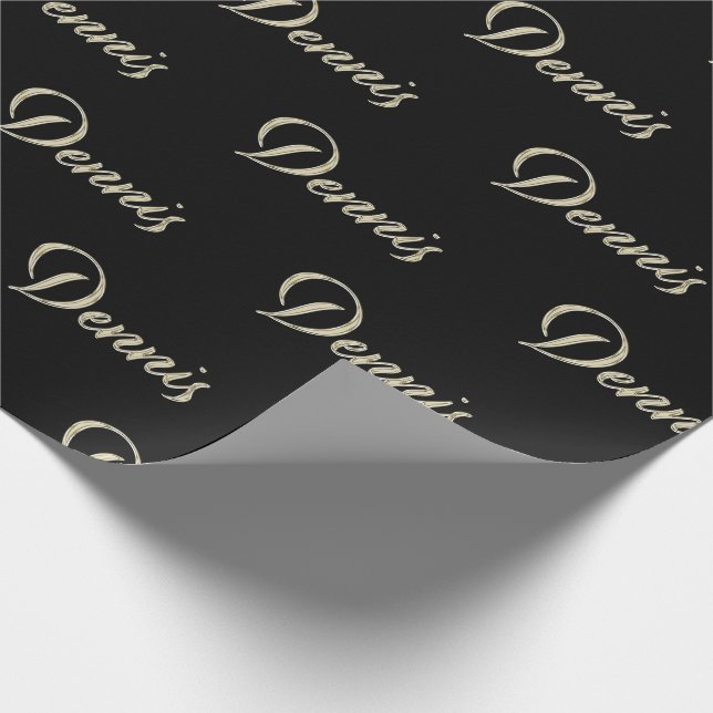Dennis Vorname Name edles Geschenkpapier Papier Presentpapper (Hörn)
