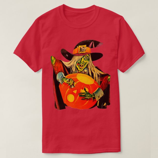 Dennison Witch Dekoration 70s T Shirt (Design framsida)