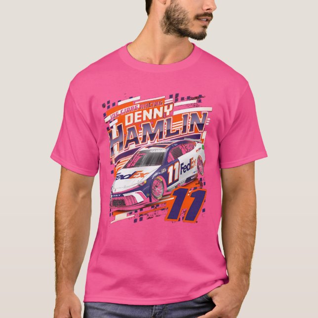 Denny Hamlin Black Draft T Shirt (Framsida)
