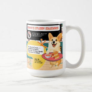 DENNY'S KORVSTUMPAR Corgi Art Muse Recept Kaffemugg
