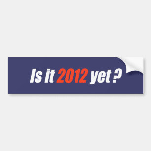 DenObama bildekalen - är det 2012 ännu Bildekal