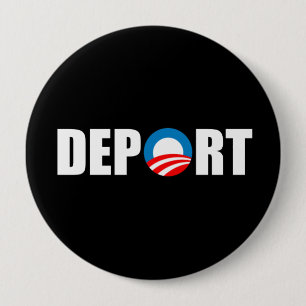 DenObama bildekalet - deportera Obama nu Knapp