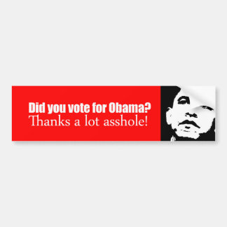 DenObama bildekalet - röstade du för Obama Bildekal