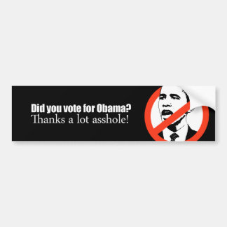 DenObama bildekalet - röstade du för Obama Bildekal