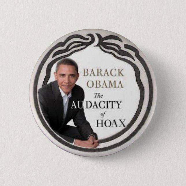 DenObama hoaxen klämmer fast Knapp (Framsida)