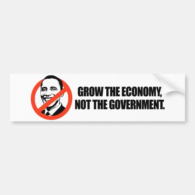 DenObama T-tröja - väx ekonomin Bildekal (Framsidan)