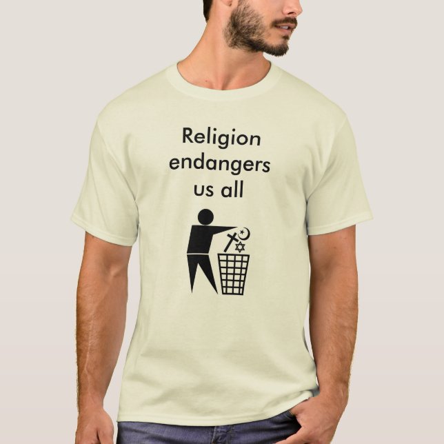 Denormalize religion t-shirt (Framsida)