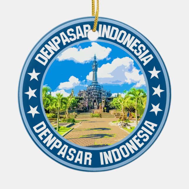 Denpasar Julgransprydnad Keramik (Framsidan)
