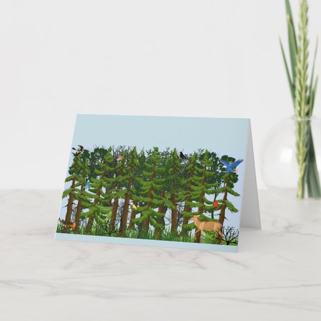"Dense Forest" Notecards Personlig Stationary Anteckningskort (Framsida)