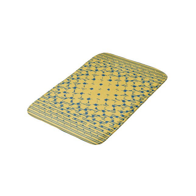 Densitet i Primrose Gult & Lapis Blue Badrumsmatta (Vinklad)