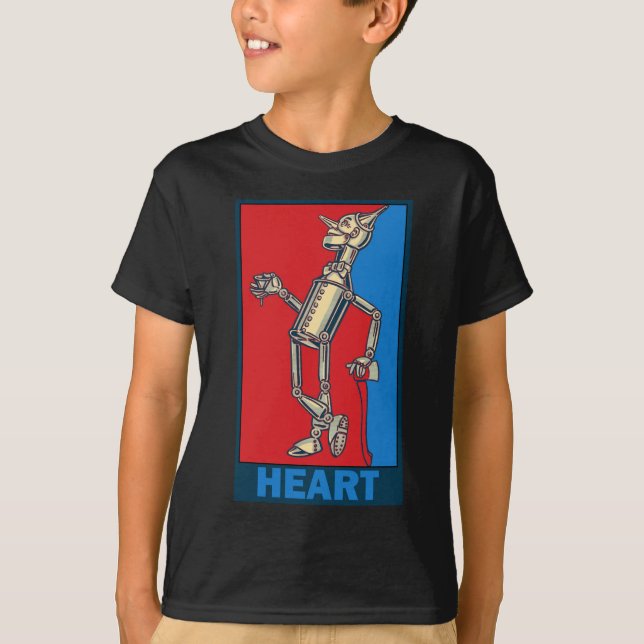 Denslows Wizard of Oz: Hjärta Tee Shirt (Framsida)