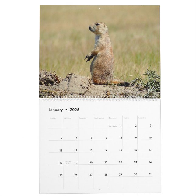 Dentailed kalendern för präriehund 2015 kalender (Jan 2026)