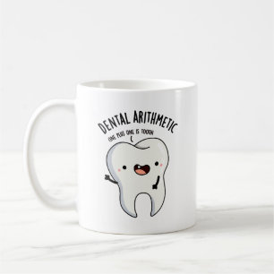 Dental Arithmetic Funny Tooth Pun Kaffemugg