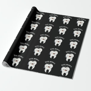 Dental Arithmetic Funny Tooth Pun Mörk BG Presentpapper