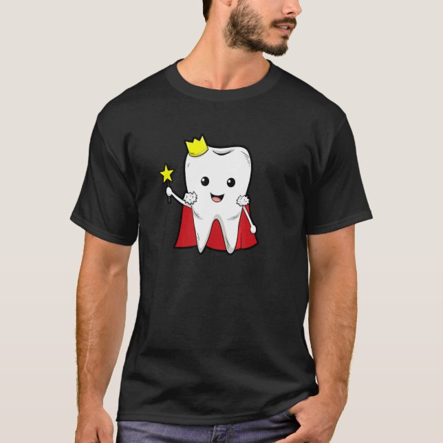 Dental Assistant Dentist Brace Teeth Tooth Fairy A T Shirt (Framsida)