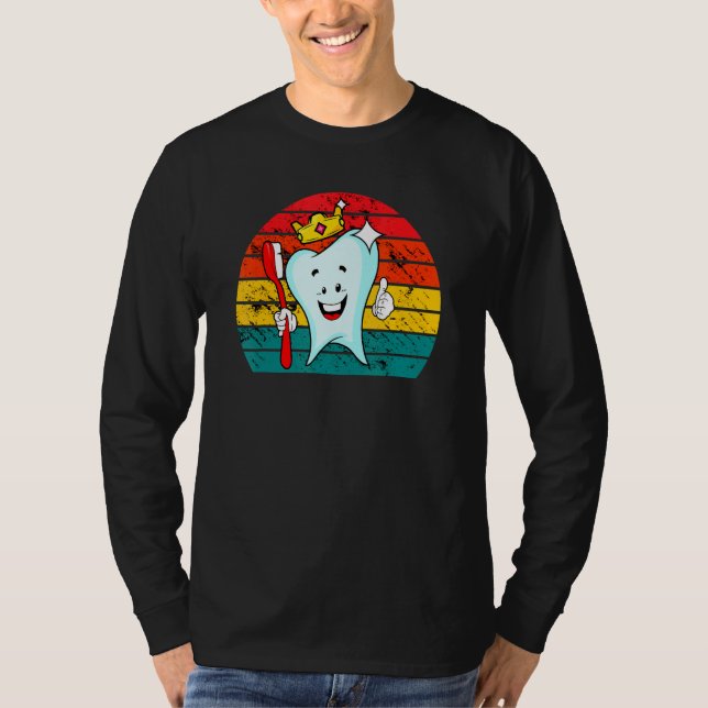 Dental Assistant Dentist Teeth Tooth Toothbrush Cr T Shirt (Framsida)
