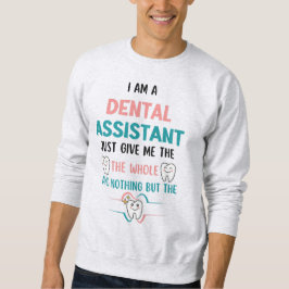 DENTAL ASSISTANT FUNNIT HELA Tanden Lång Ärmad Tröja