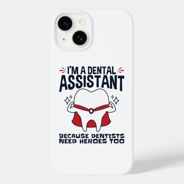 Dental Assistant Funny Heroes-citat (Baksida)