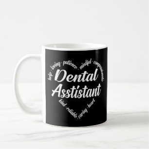 Dental Assistant Heart Ord Cloud Kaffemugg