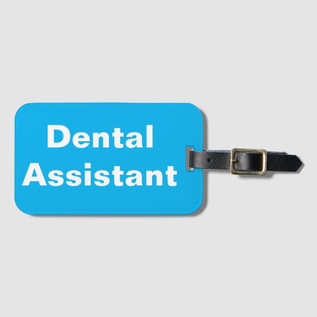 Dental Assistent Luggage Tag Bagagebricka (Framsida horisontal)
