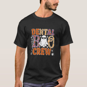 Dental Boo Crew Funny Dentist Ghost Halloween-kost T Shirt