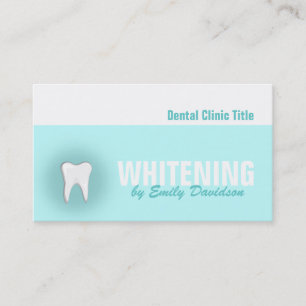 Dental Clinical Teeth Whitening Service Visitkort