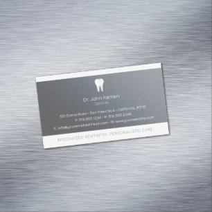Dental Elegant Platinum Magnetiska Visitkort