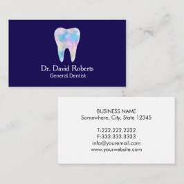 Dental Elegant Watercolor  Visitkort