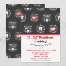 Dental för dentalkboard-inbjudan till tandläkare i