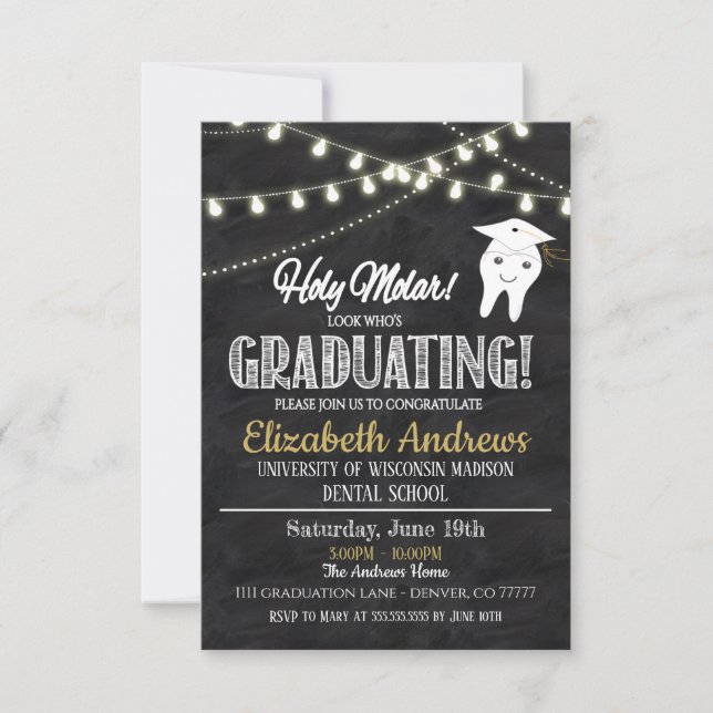  Dental Graduation Invitation Inbjudningar (Framsida)