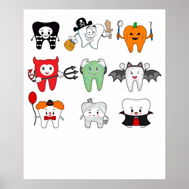 dental Halloween Poster (Framsidan)