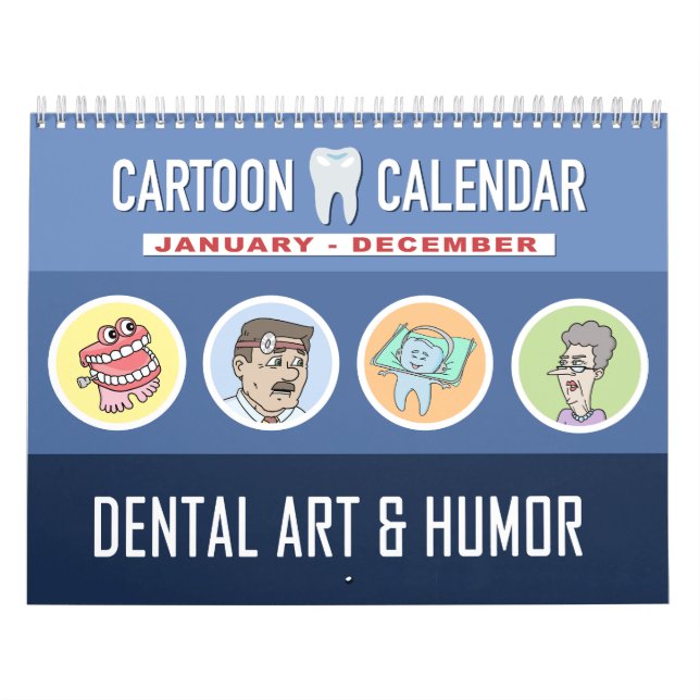 Dental Humor Tecknad Calendar Kalender (Omslag)