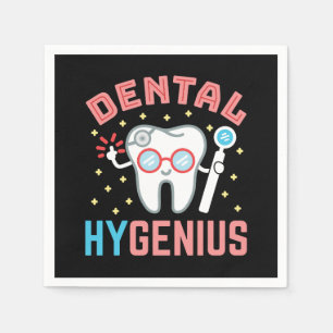 Dental Hygenii Funny Hygienist RDH Pappersservett