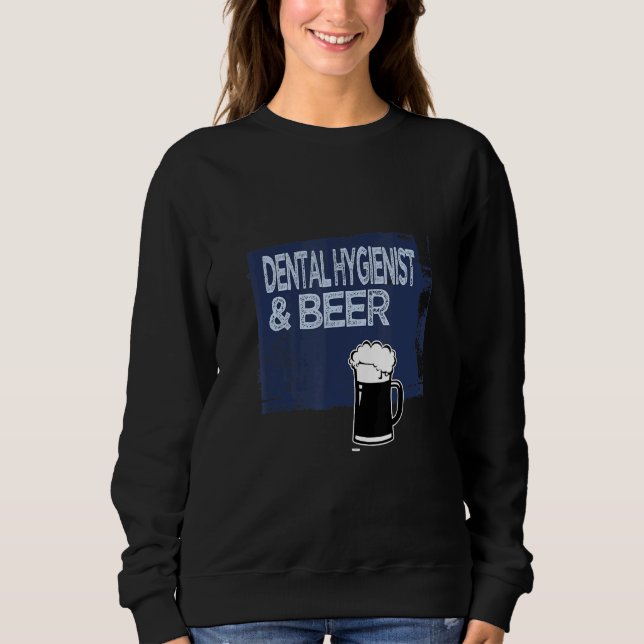 Dental Hygienist & beer Profession career worker w T Shirt (Framsida)