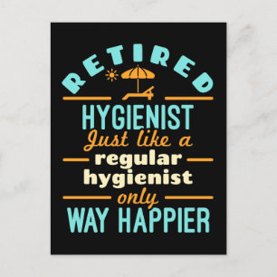 Dental Hygienist RDH Happier, pensionerad Vykort