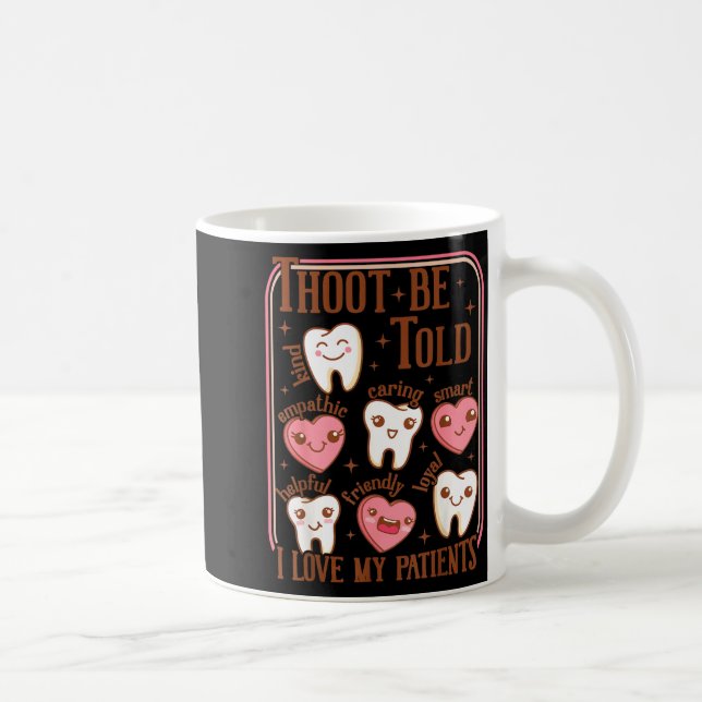Dental Hygienist Valentine's Day Dentist Squad Too Kaffemugg (Höger)